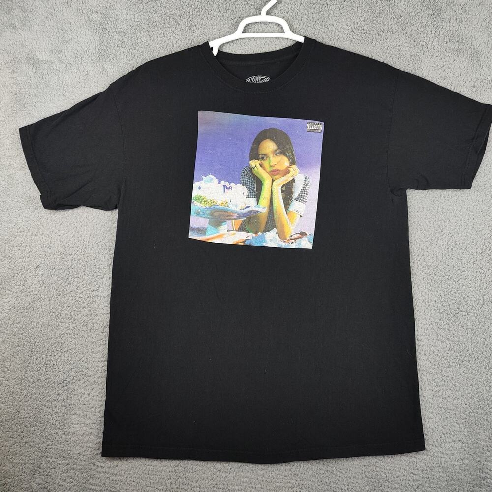 Olivia Rodrigo Shirt Black Adult Extra Large Sour Graphic Short Sleeve Band Tee